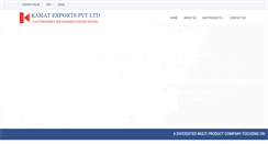 Desktop Screenshot of kamatexports.com
