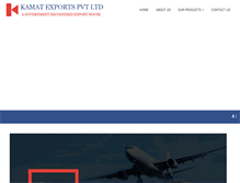 Tablet Screenshot of kamatexports.com